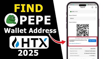 How to Find PEPE Wallet Address on HTX with QR Code | 2025 Updated