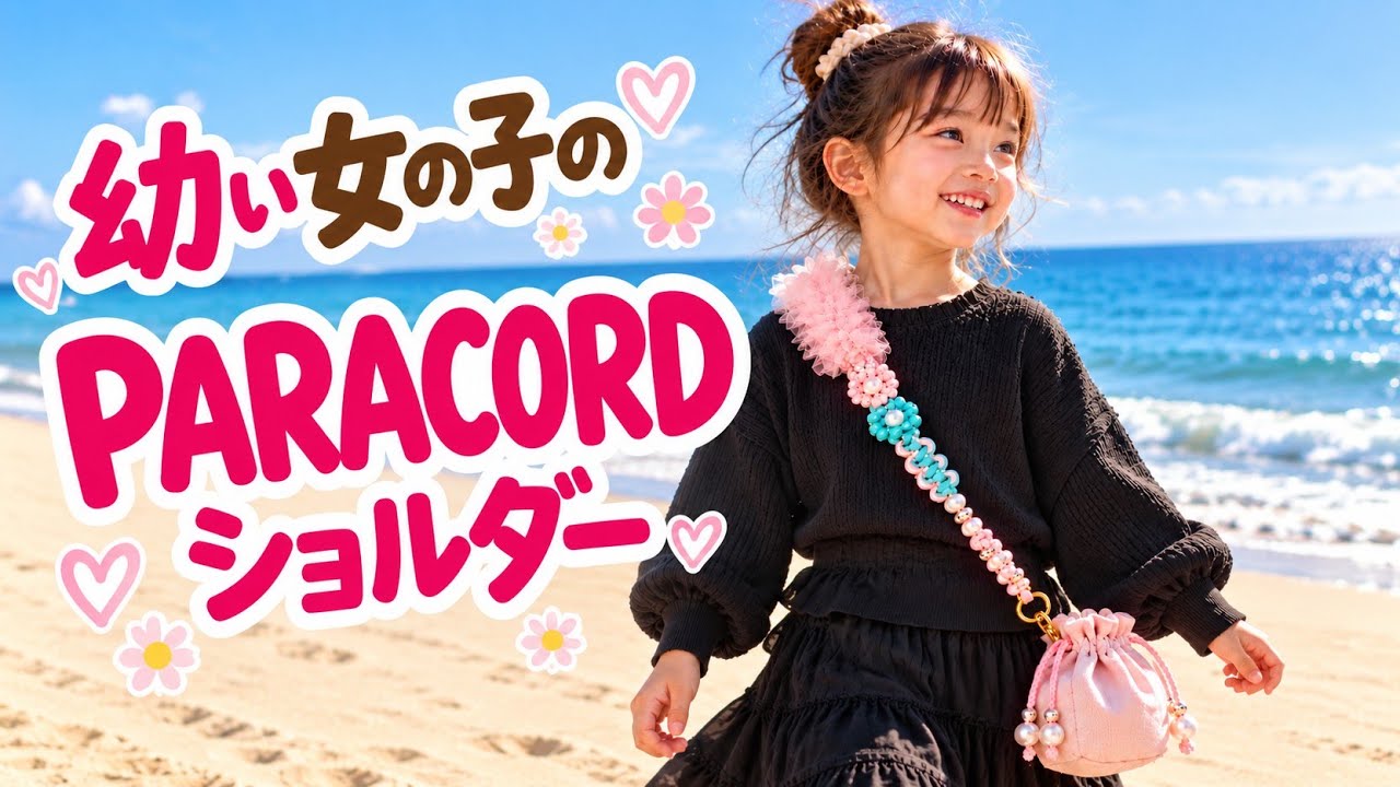 ハンドメイド ぱらぱらりんく様 PARACORD Shoulder Bag for Little Girls🎀｜A Cute Design - YouTube