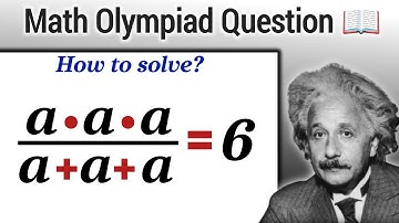 Nice Math Olympiad Algebra Question | Find the value of "a"