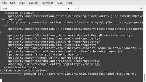 Programming {{ java bazel blade hibernate derby }} api