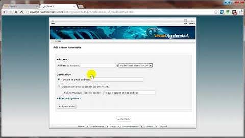 Video 03 cPanel Email Forwarder