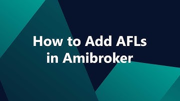 How to Add AFLs in Amibroker - Amifeeder.com