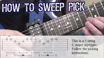 How to Sweep Pick: Beginner