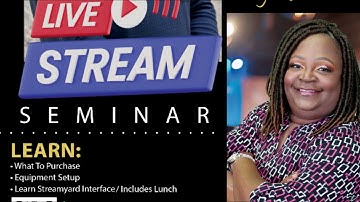 Streamyard Seminar Training Video
