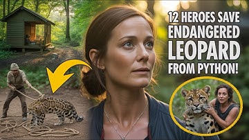 Incredible Rescue: 12 Brave Heroes Save Clouded Leopard from Giant Python