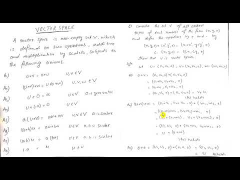 Vector space with