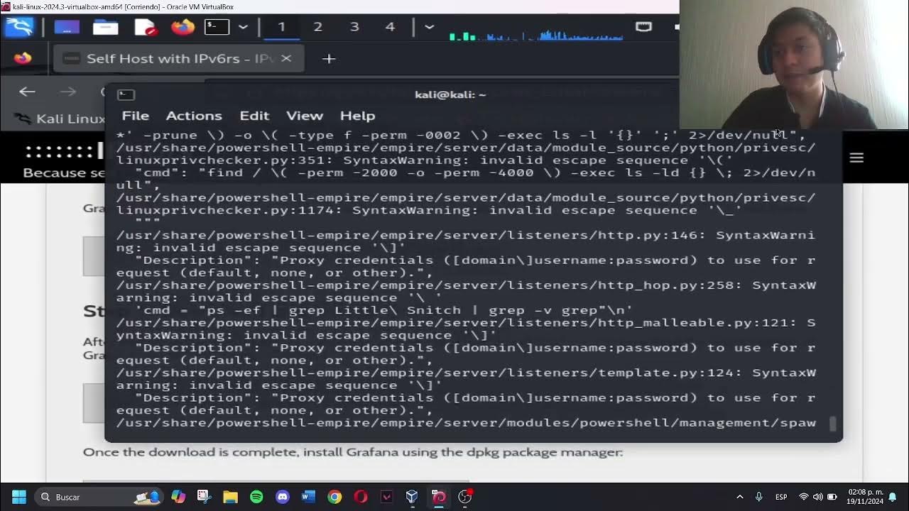 Instalacion grafana kali linux youtube