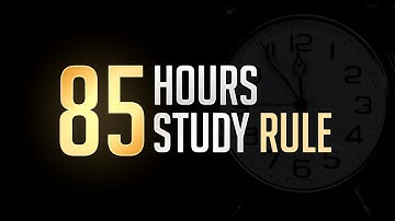 85 Hour Study Rule | Must for IIT JEE NEET Aspirant | Manage yourself Better | Anup Sir #shorts