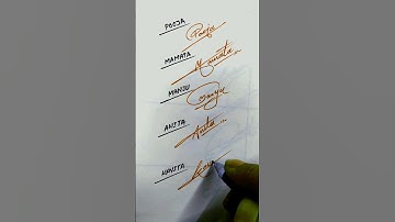 how to make Your name signature #shortsfeed #easysignature #signaturestyle #shorts