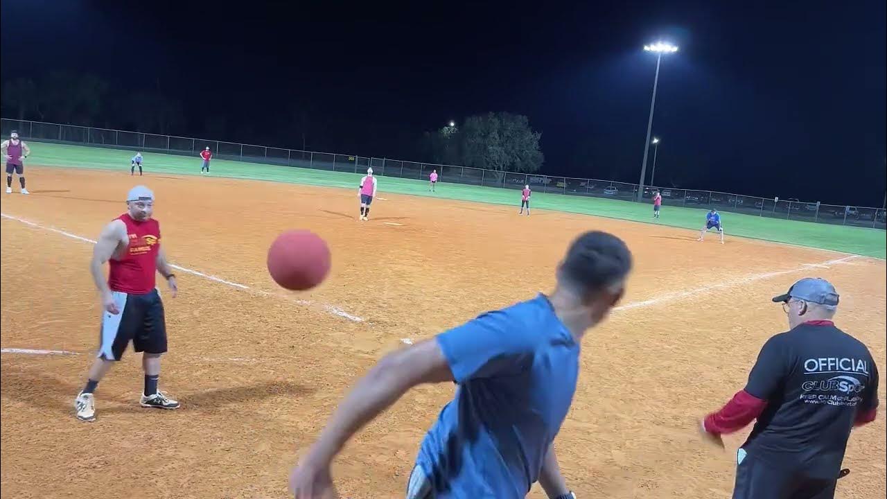 kickball Pitches Be Crazy (blue) vs Fireballs (Red) part2 YouTube