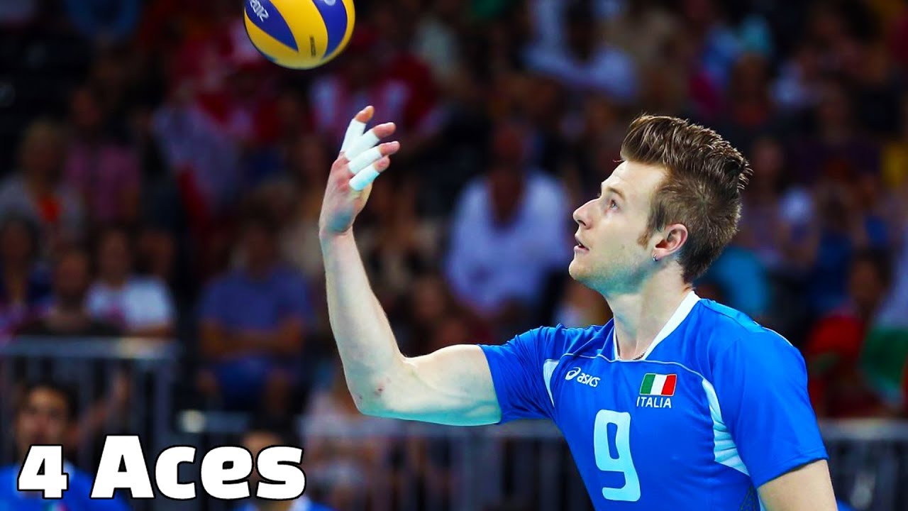 4 Aces in a Row Craziest Volleyball Serves (HD) YouTube