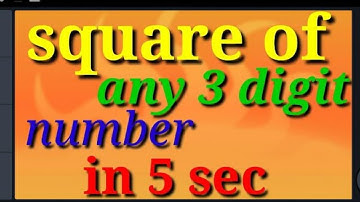Square of any 3 digit number in 5 seconds, || sri pragna