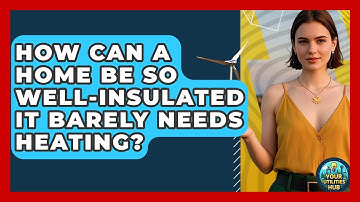 How Can A Home Be So Well-insulated It Barely Needs Heating? - Your Utilities Hub