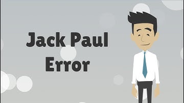 Jack Paul Error