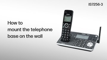 Mount the telephone base on the wall - VTech IS7256-3