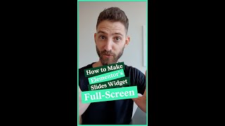 How To Easily Create A Full Width Slider In Elementor