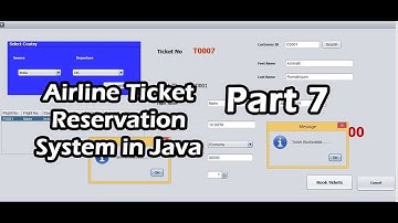 Airline Ticket Reservation System in Java Part 7