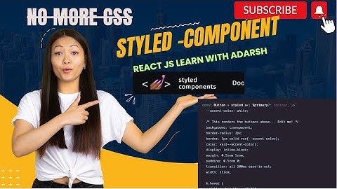 Styled Components Crash Course & Project