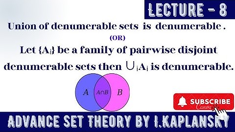Union of denumerable sets is denumerable , Advance Set Theory by I.Kaplansky