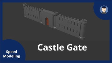 Making of: Castle Gate | 3D Speed Modeling
