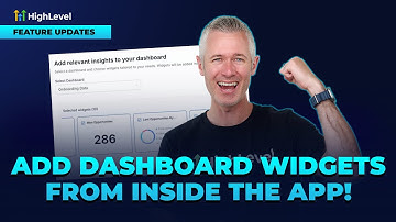 Add Dashboard Widgets from Inside the App!