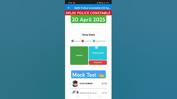 20 April 2025 Delhi Police Constable Mock Test Analysis RWA #delhipolice #ssc @RojgarwithAnkit