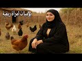 ألريف العراقي  حياة القرية   تربية الدجاج والبط وشغل المزرعة كله بيدي