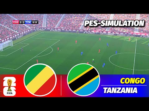 LIVE Congo Vs Tanzania FIFA World Cup 2026 Qualifiers PES 21 Simulation 