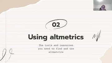 Using Altmetrics to Show Impact Beyond the Citation