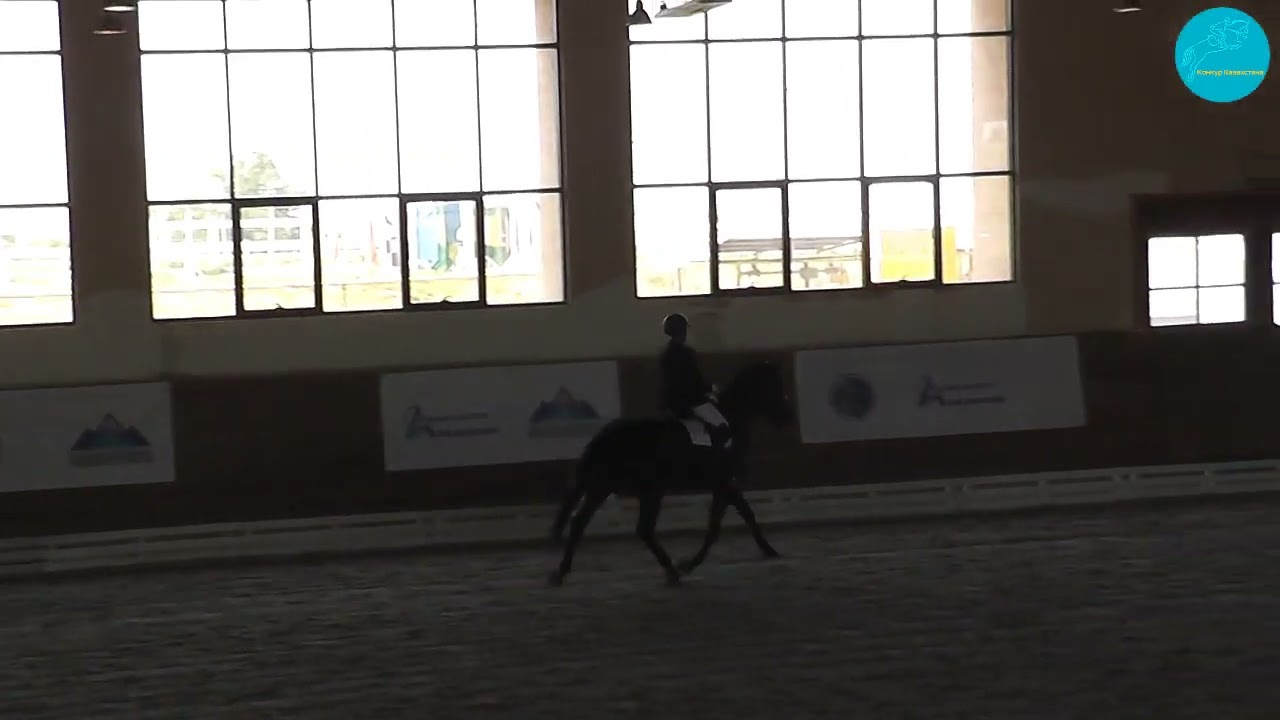 Симонова Ольга и Магнетик, Чемпионат РК по выездке, 62%, молодые лошади 5-ти лет, Алматы, 23-06-23