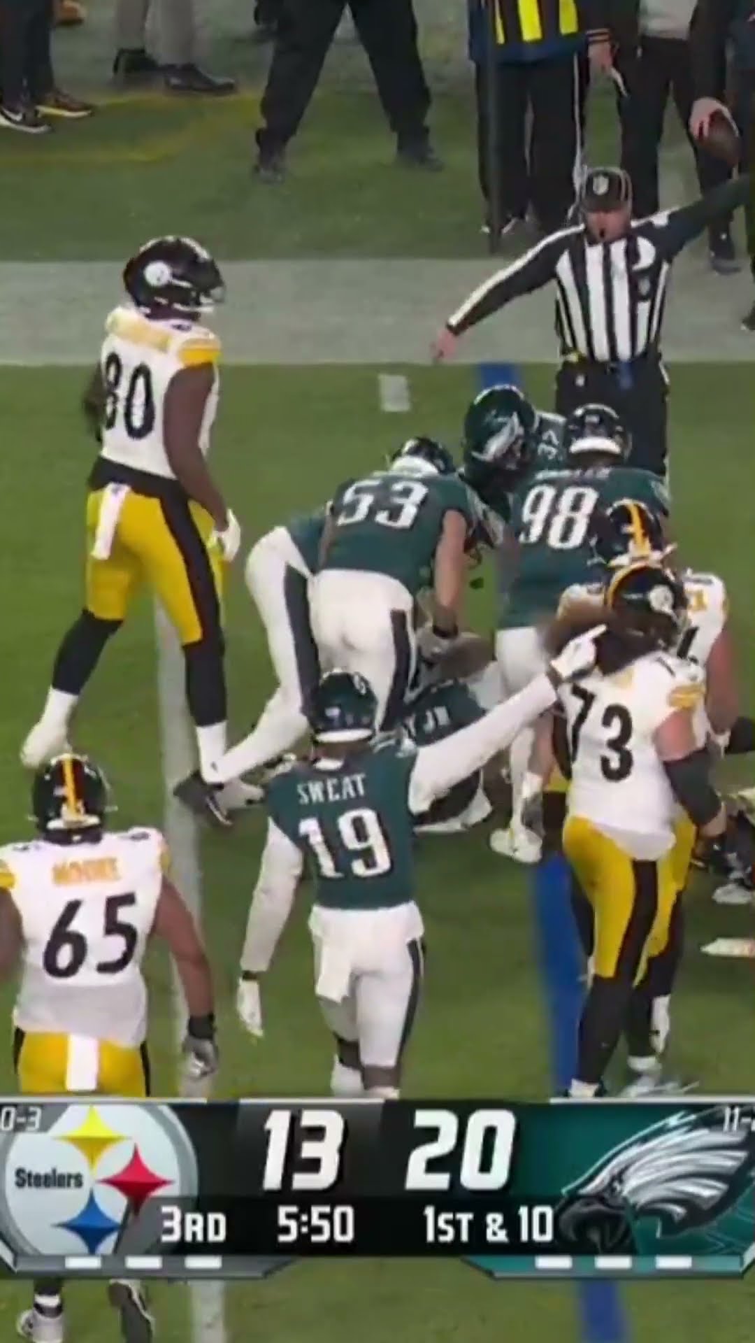 Darius Slay RECOVERS THE FUMBLED PITCH, EAGLES BALL!!!! ?? Eagles vs Steelers Highlights
