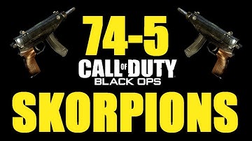 Black Ops: 74-5 Dual Wield Skorpion Gameplay! (Domination on Hanoi)