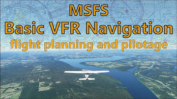 Flight Simulator 2020 - VFR navigation, part one: Flight planning and pilotage (AH VFR flt lesson 8)