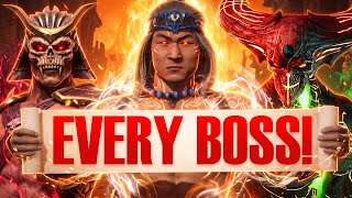 I Tried Beating EVERY BOSS in Mortal Kombat!