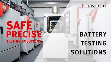 BINDER Battery Test Chambers – Safety at the Highest Level