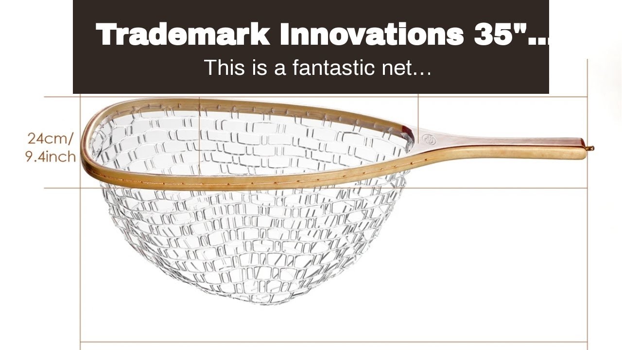 Trademark Innovations 35 Fly Fishing Fish-Safe Net by (Burl Wood) 