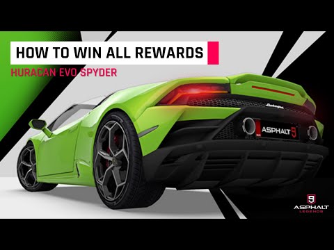 asphalt-9:-lamborghini-huracan-evo-spyder-event---winning-all-rewards-easily!-(3-stars)