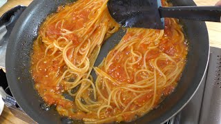 パスタ（トマト缶のパスタ）｜フリーランス料理人の部屋さんのレシピ書き起こし