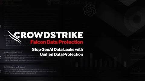 Falcon Data Protection Stop GenAI Leaks with Unified Data Protection: Demo Drill Down
