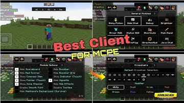 Best Client Released For Minecraft Pe|Utility UI Client v4.0.0 | in hindi