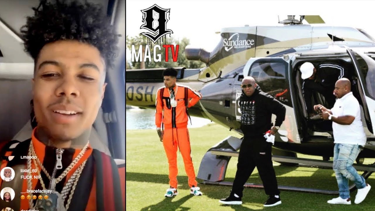 Blueface Rides In A Helicopter For The 1st Time Wit Cash Money CEO Birdman!