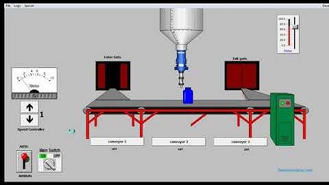SCADA Automatic bottle filling