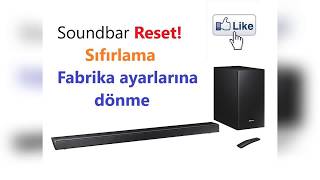 Samsung Soundbar Reset Atma. Sıfırlama Resimi