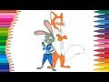 Zootopia De Pintar Dibujos Para Niños Learn Colors Zootopia De Pintar Dibujos Para Niños Learn Colors