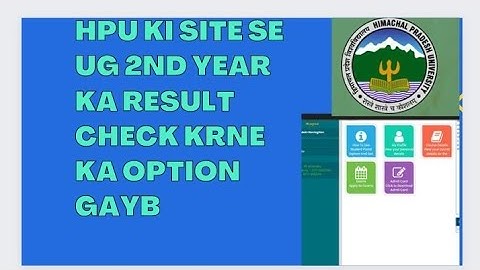 HPU UG BA/BSC/B.COM 2nd year result update, result check krne ka option gayb,result kb aa skta hai?
