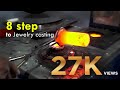 Casting of Gold and jewelry making documentary, gold casting tutorial. how to make a ring from gold.