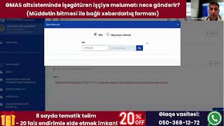Əmas Altsistemində Işəürən Işçiyə Məlumatı Necə Göndərir? Müddətin Bitməsi Ilə Bağlı Forma