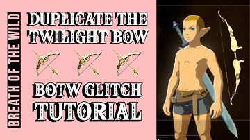 BOTW How to DUPLICATE the TWILIGHT BOW with the Menu Overload Glitch (Legend of Zelda Tutorial)