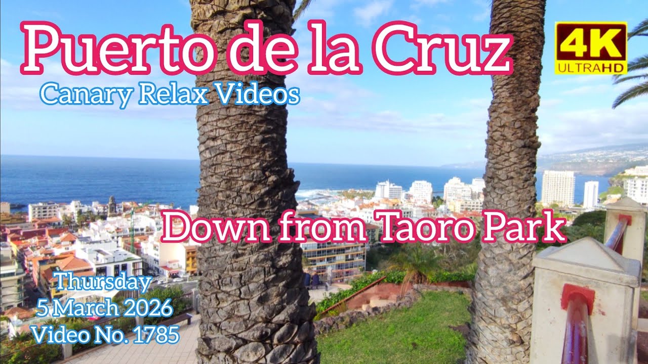 Тенерифе 🏝️ Пуэрто-де-ла-Крус. Спуск от парка Таоро.