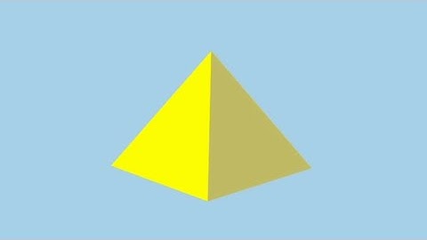 Creating a 3D rotating pyramid using HTML and CSS